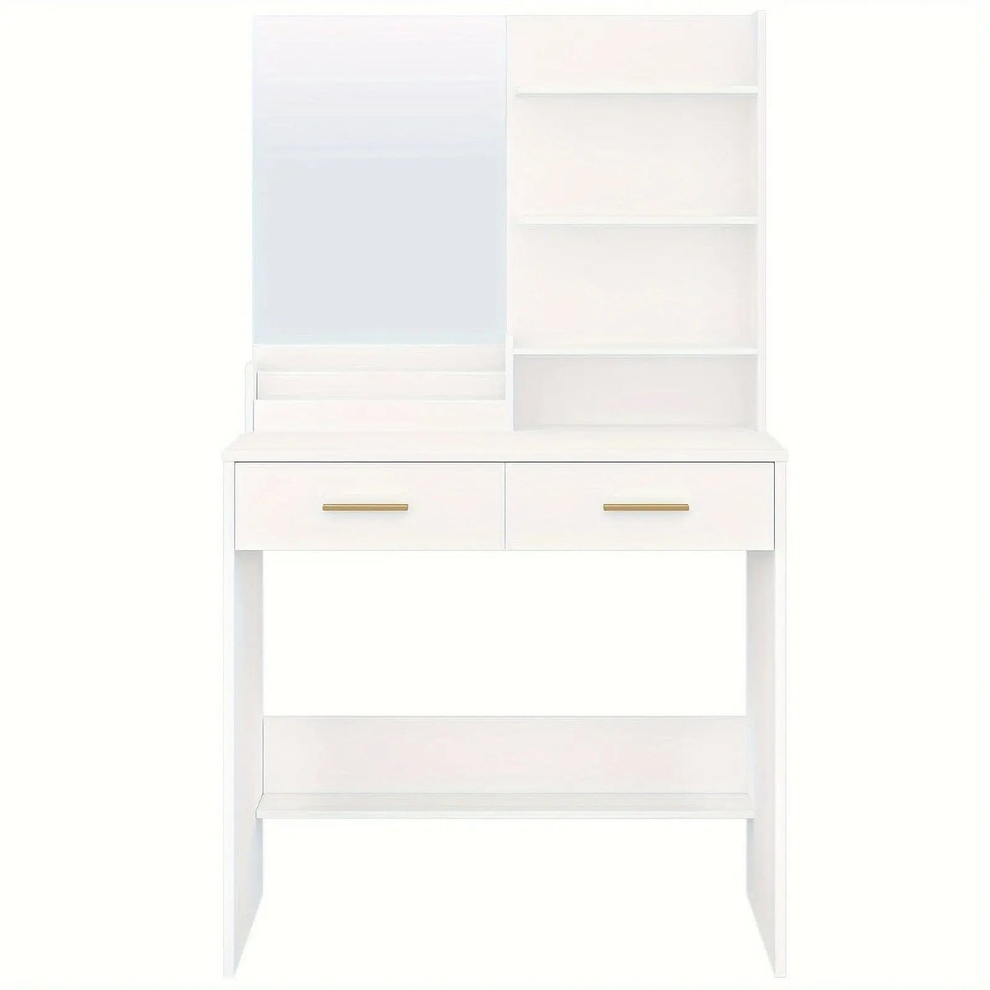 Coiffeuse | Simple - Miroir émoi - Coiffeuse Blanche