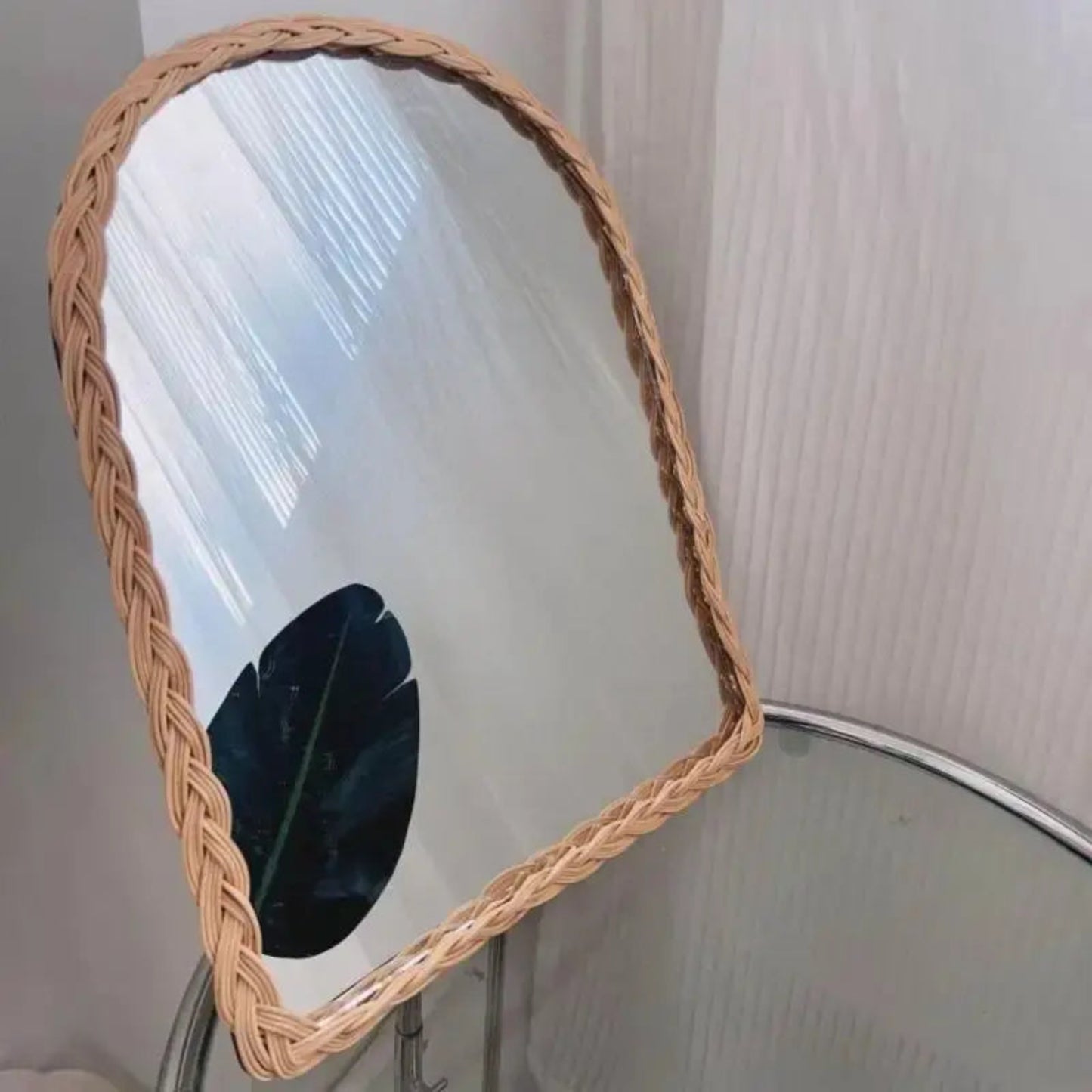 Miroir Arche | Cadre Tressé Rotin Miroir émoi