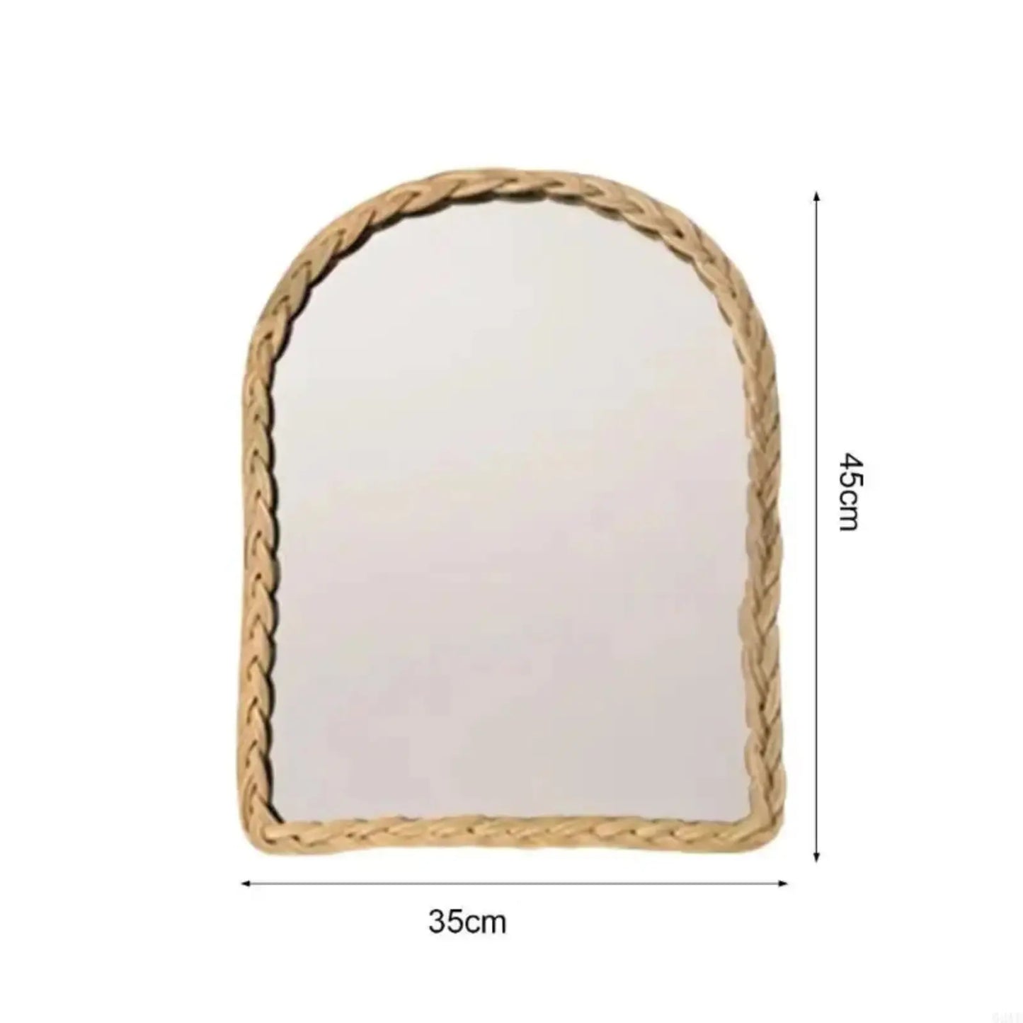 Miroir Arche | Cadre Tressé Rotin Miroir émoi