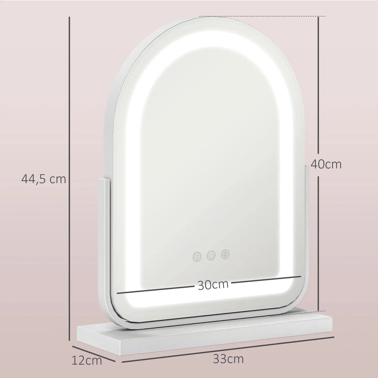 Miroir Coiffeuse LED | Mini Arche Miroir émoi