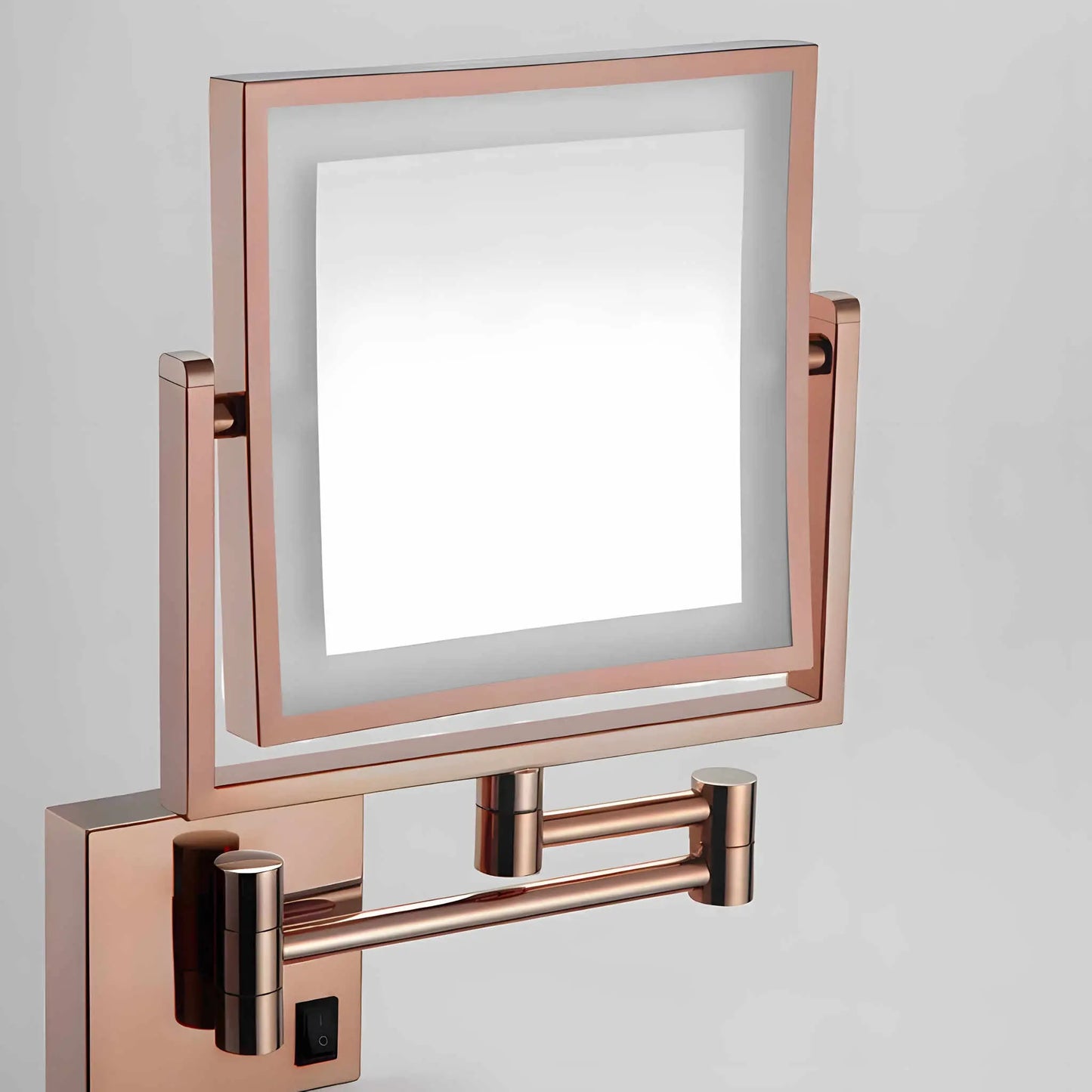 Miroir Grossissant LED | Mural Design Or Rose - Miroir émoi - Miroir