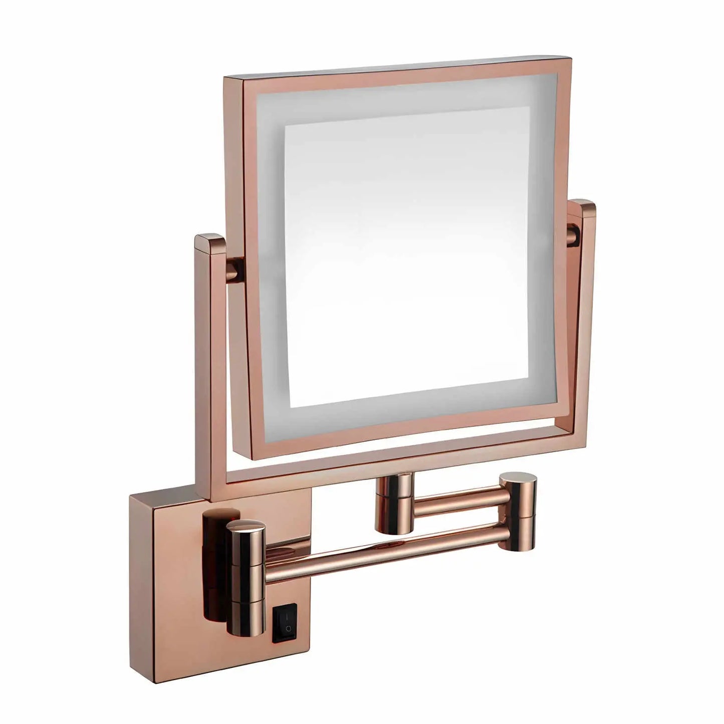 Miroir Grossissant LED | Mural Design Or Rose - Miroir émoi - Miroir