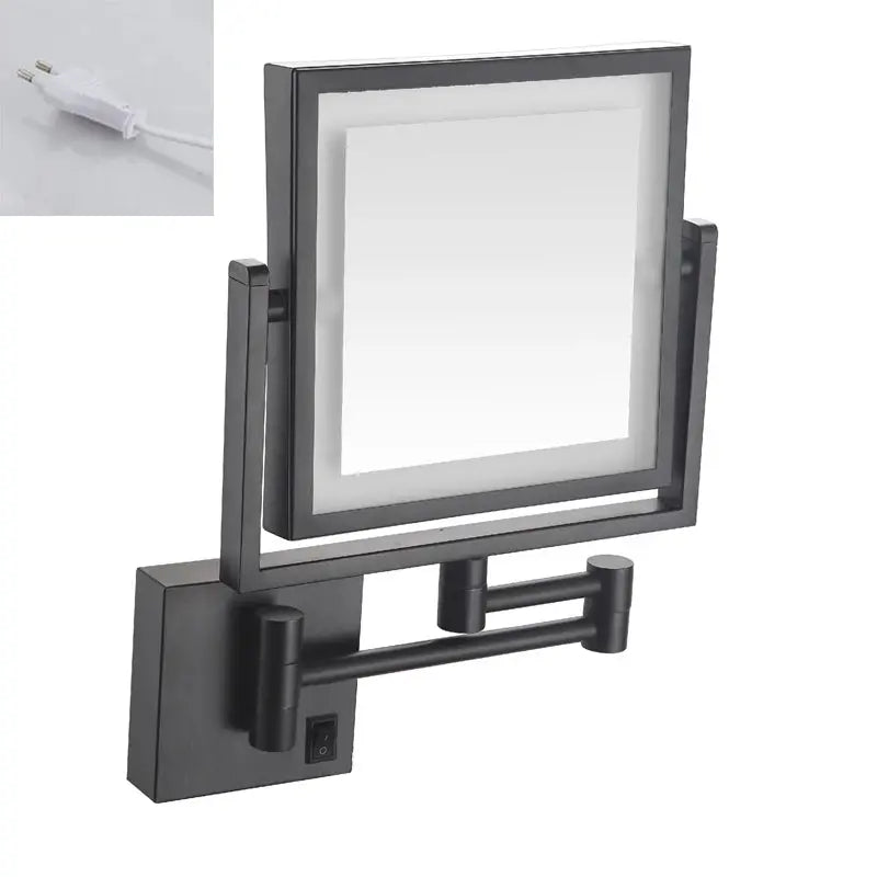 Miroir Grossissant LED | Mural Design Or Rose - Miroir émoi - Miroir