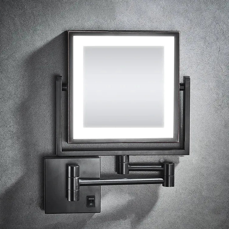 Miroir Grossissant LED | Mural Design Or Rose - Miroir émoi - Miroir Grossissant