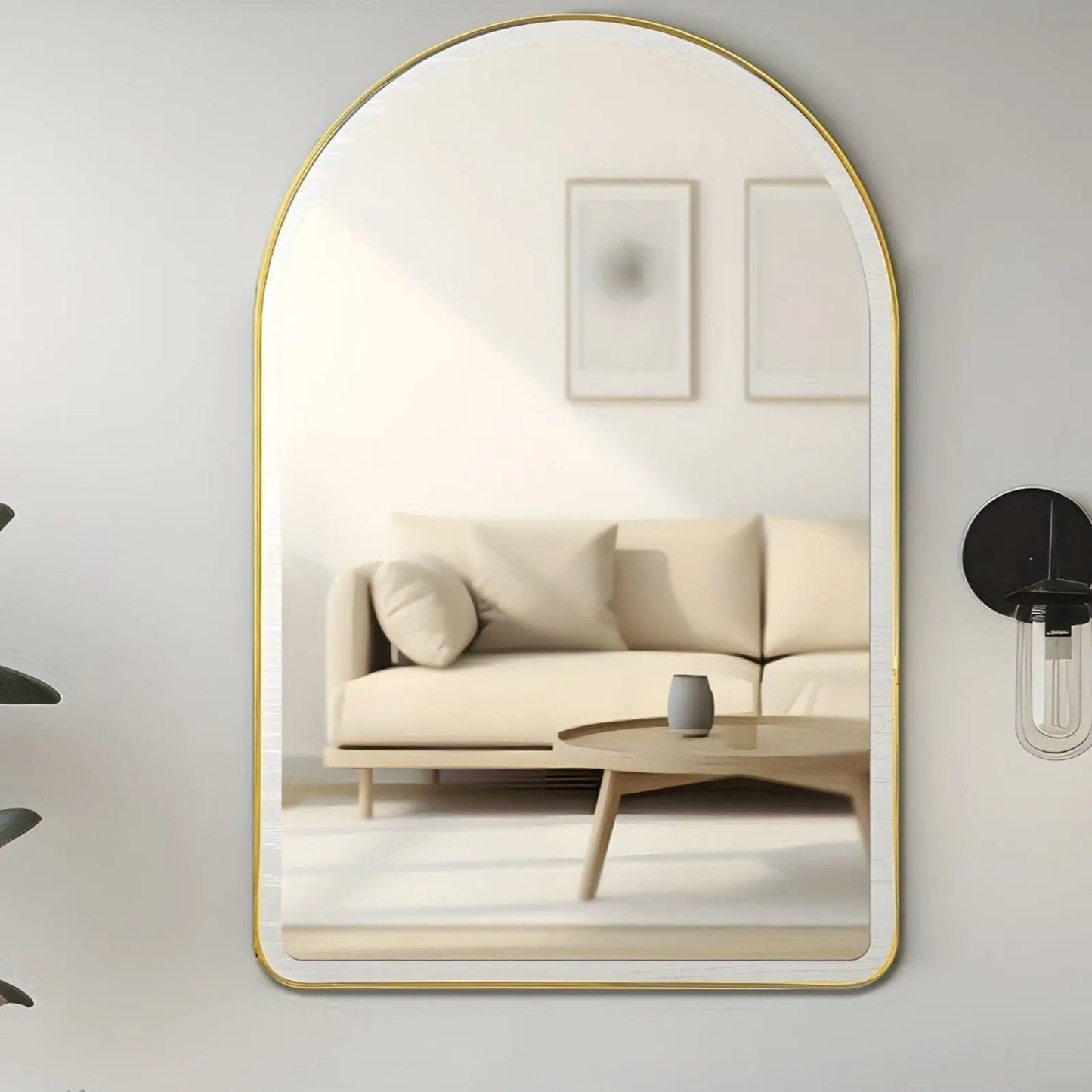 Miroir Mural Arche | Polyvalence - Miroir émoi - Miroir Mural Arche Jaune