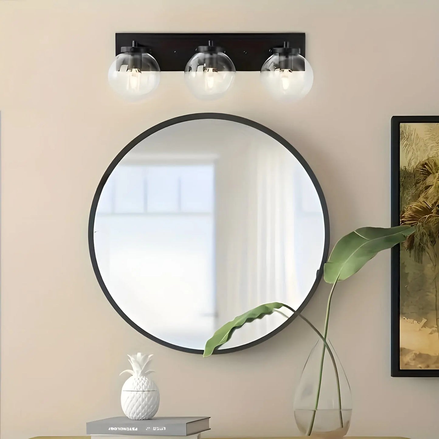 Miroir Mural Doré Rond | Elégance - Miroir émoi - Miroir Mural Rond