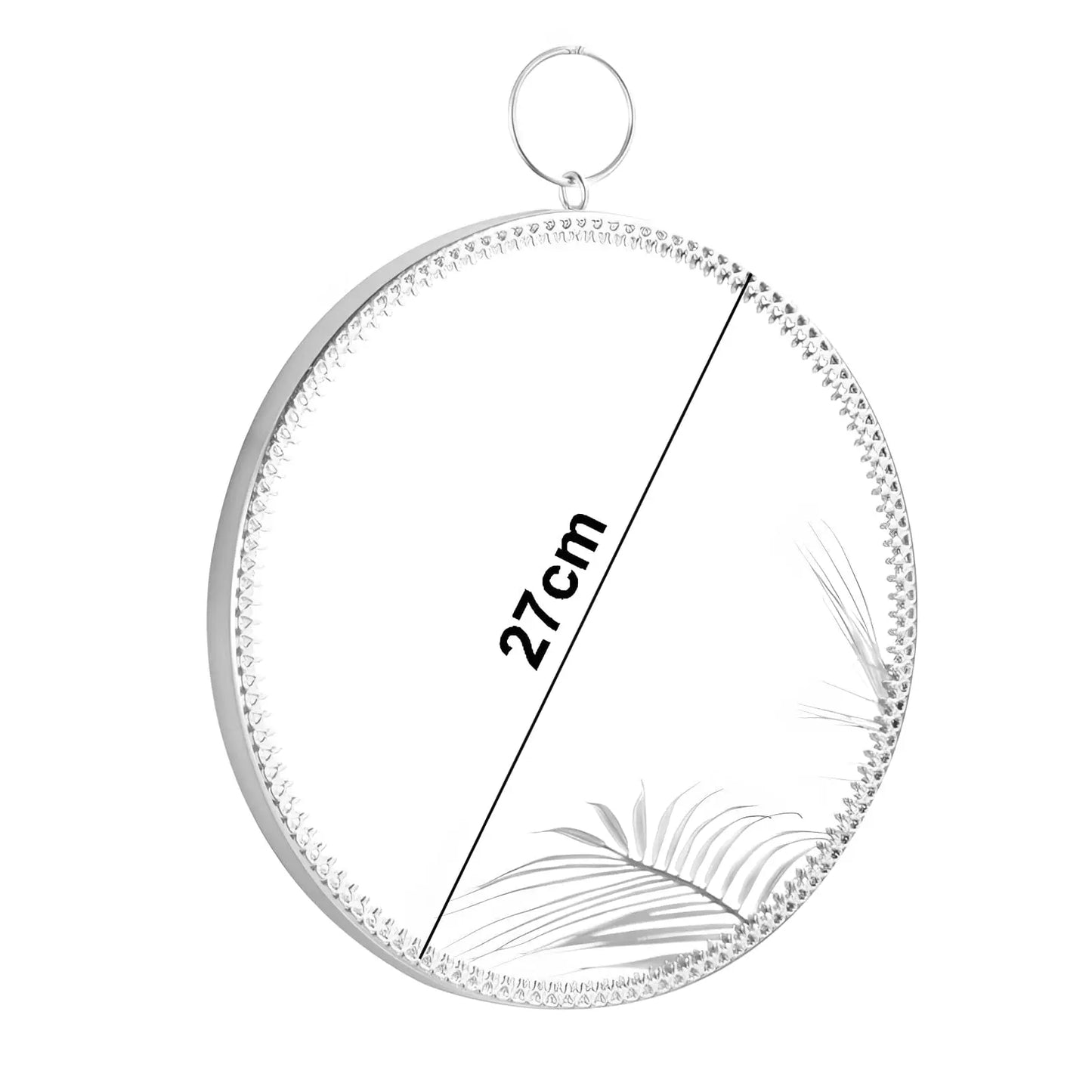 Miroir Mural Doré Rond | Fin - Miroir émoi - Miroir Mural Rond