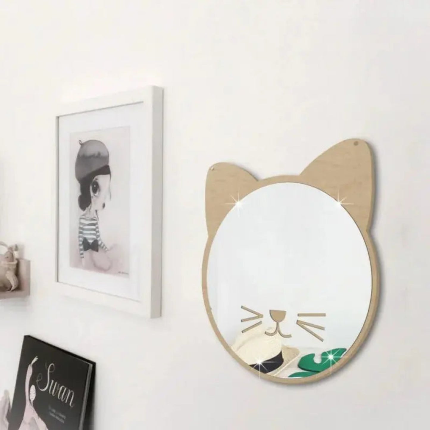 Miroir Mural Enfant | Chat Miroir émoi
