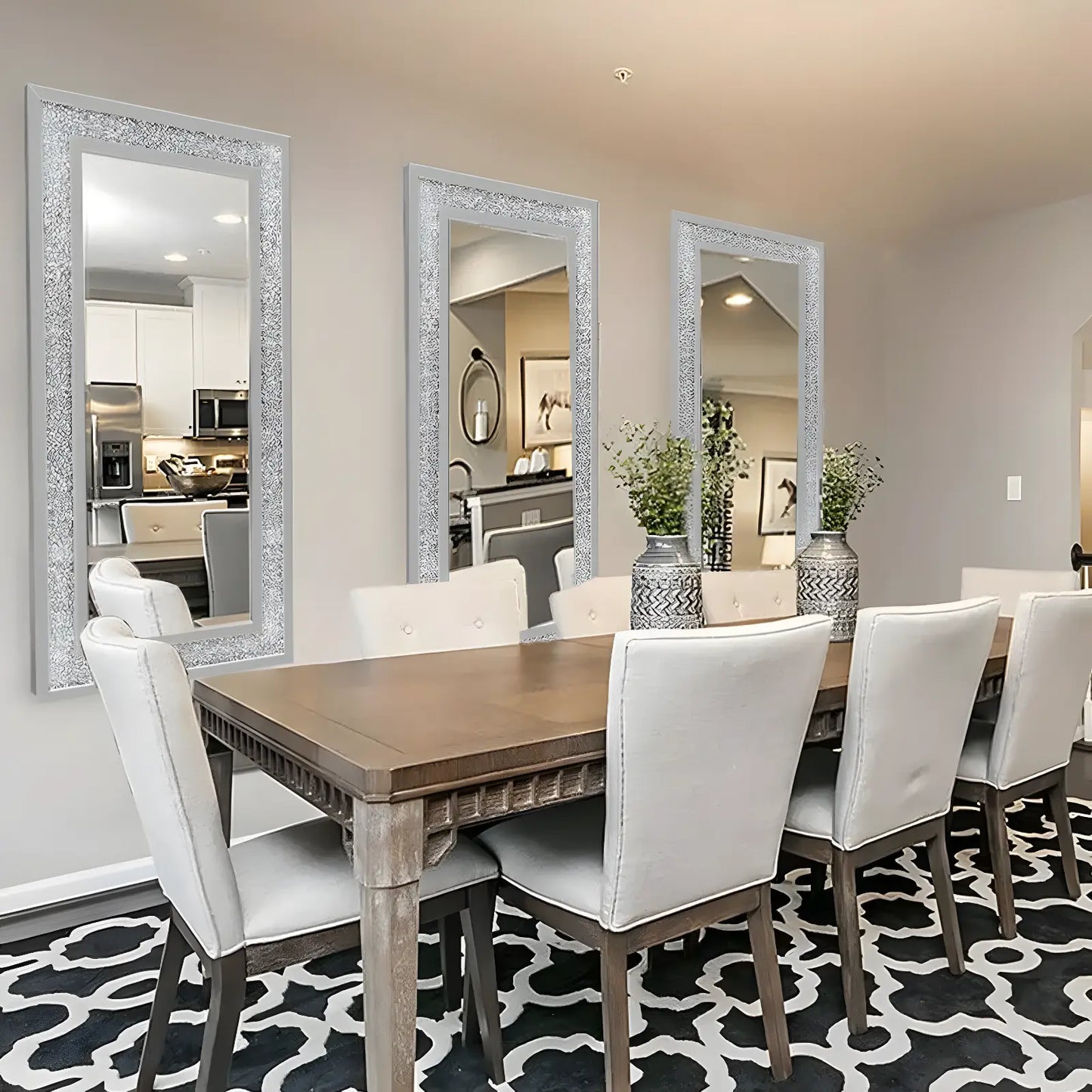 Miroir Mural Rectangulaire | Glamour Large - Miroir émoi - Miroir Mural Rectangulaire