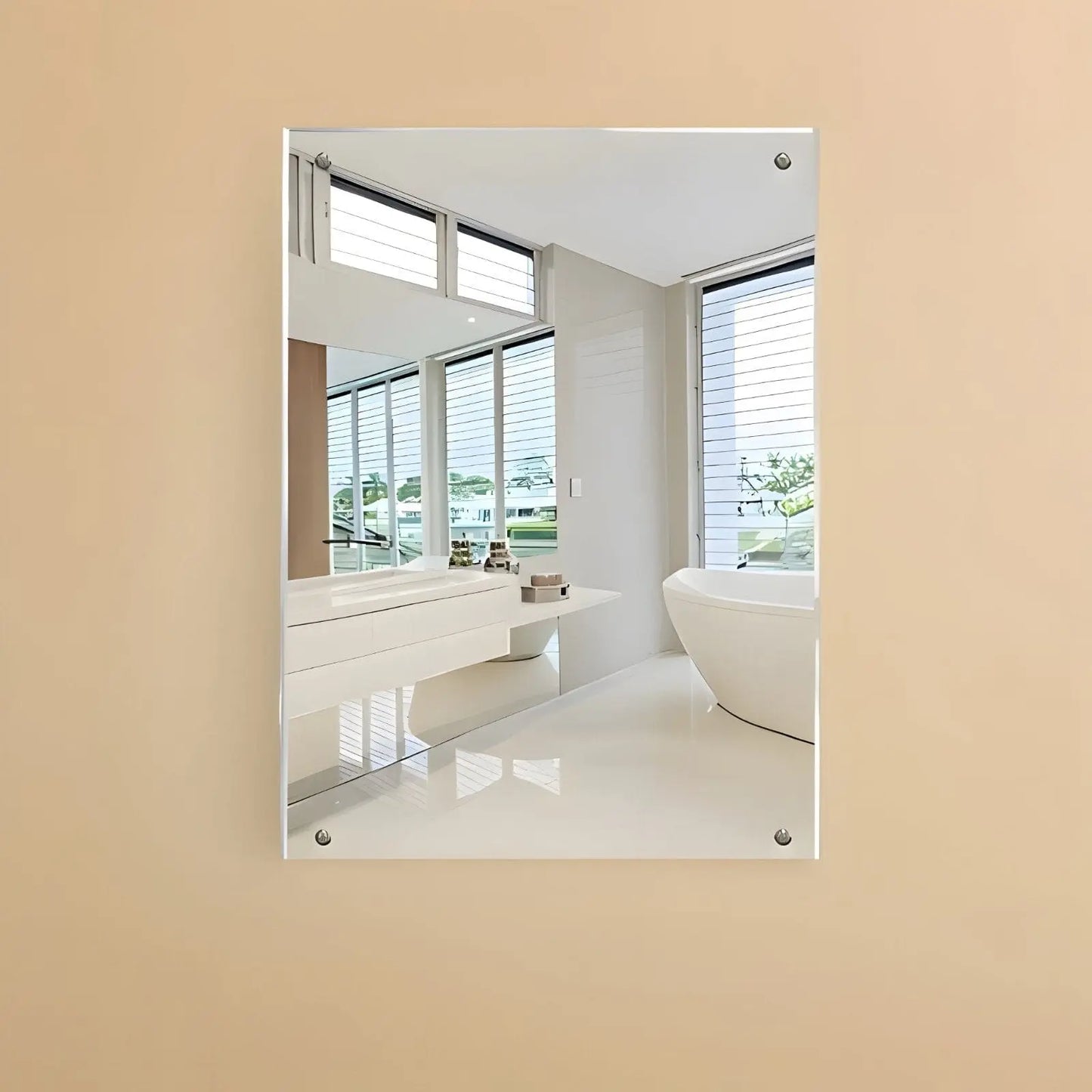 Miroir Mural Rectangulaire | Standard - Miroir émoi - Miroir de Salle de Bain