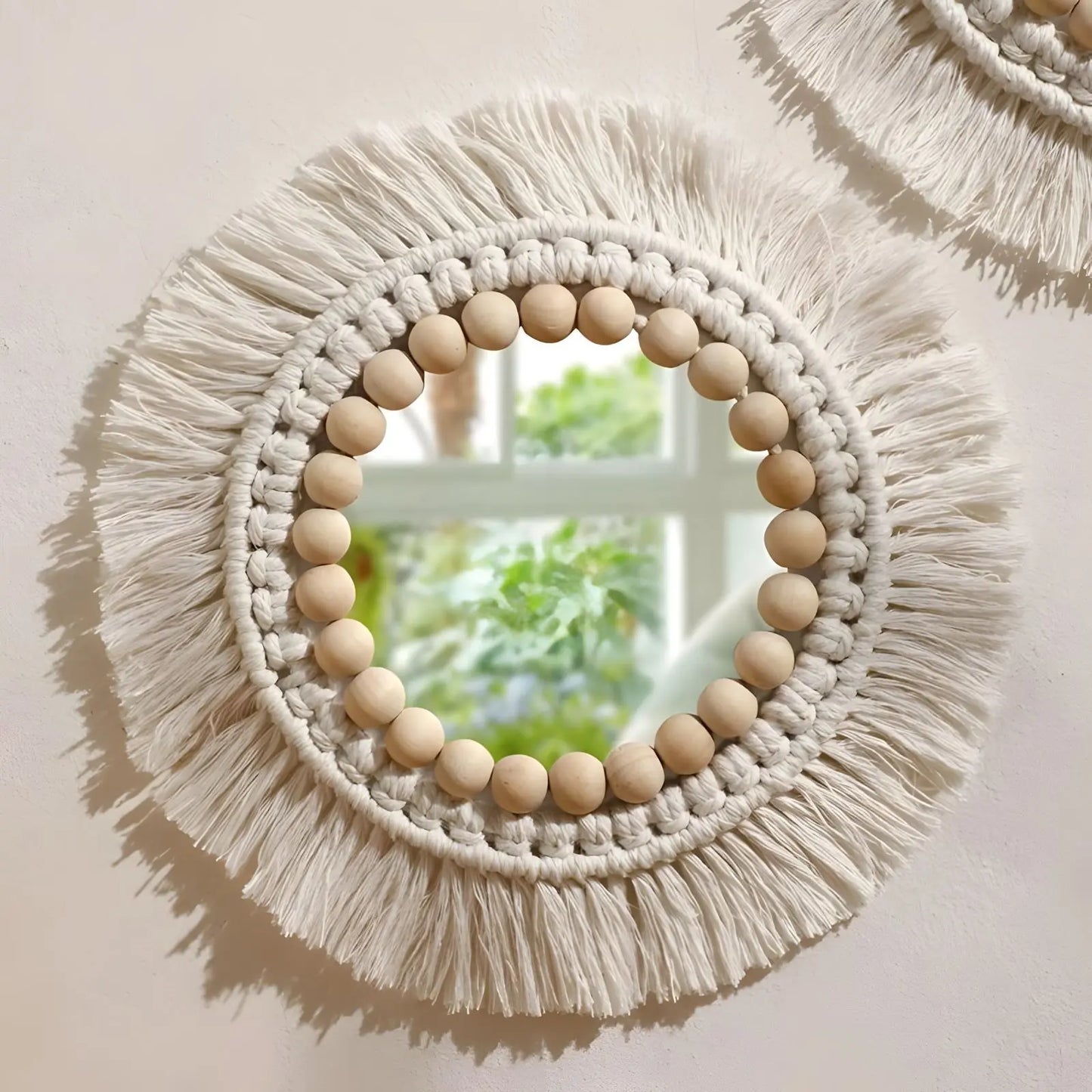 Miroir Mural Rond | Bohémien - Miroir émoi - Miroir Mural Bohémien