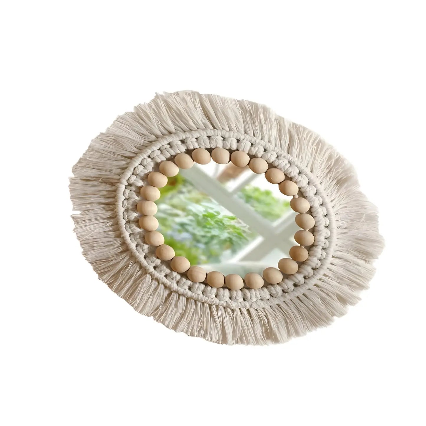 Miroir Mural Rond | Bohémien - Miroir émoi - Miroir Mural Bohémien 24 x 24 cm