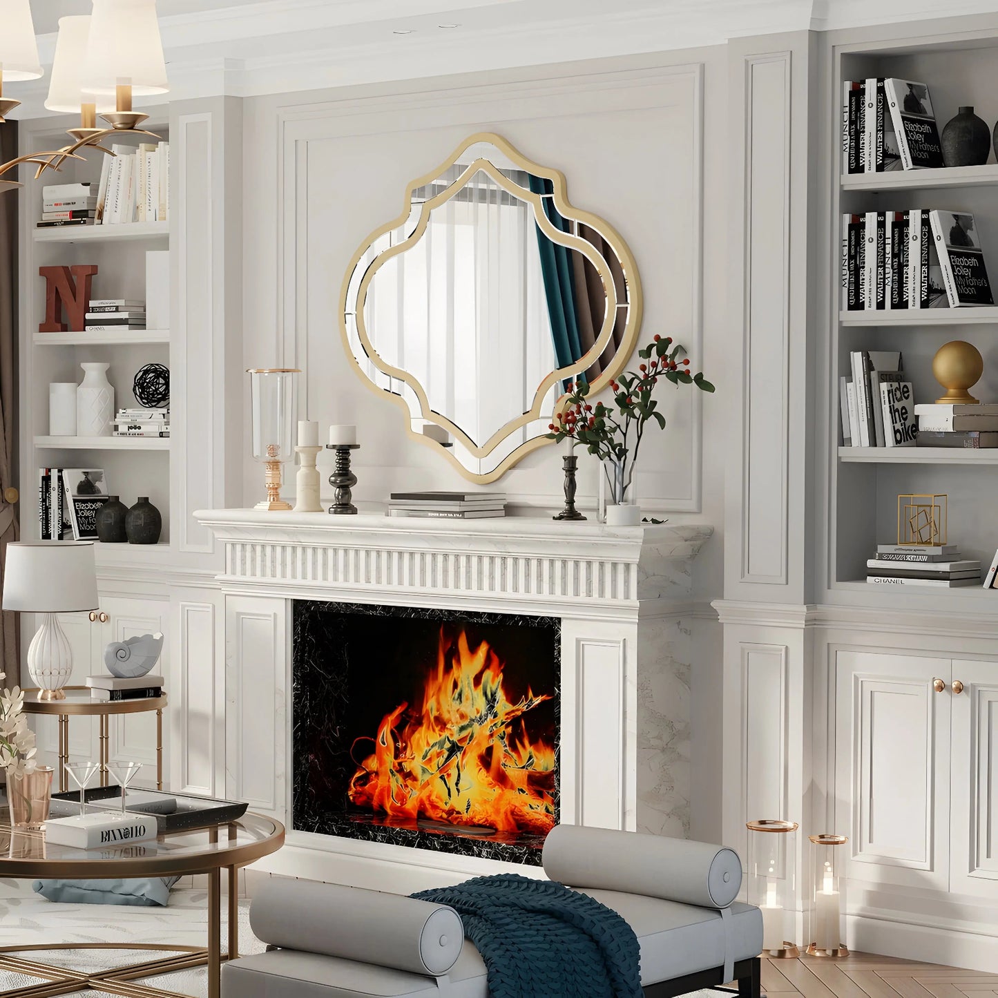 Miroir Mural | Arabesque Dorée Miroir émoi