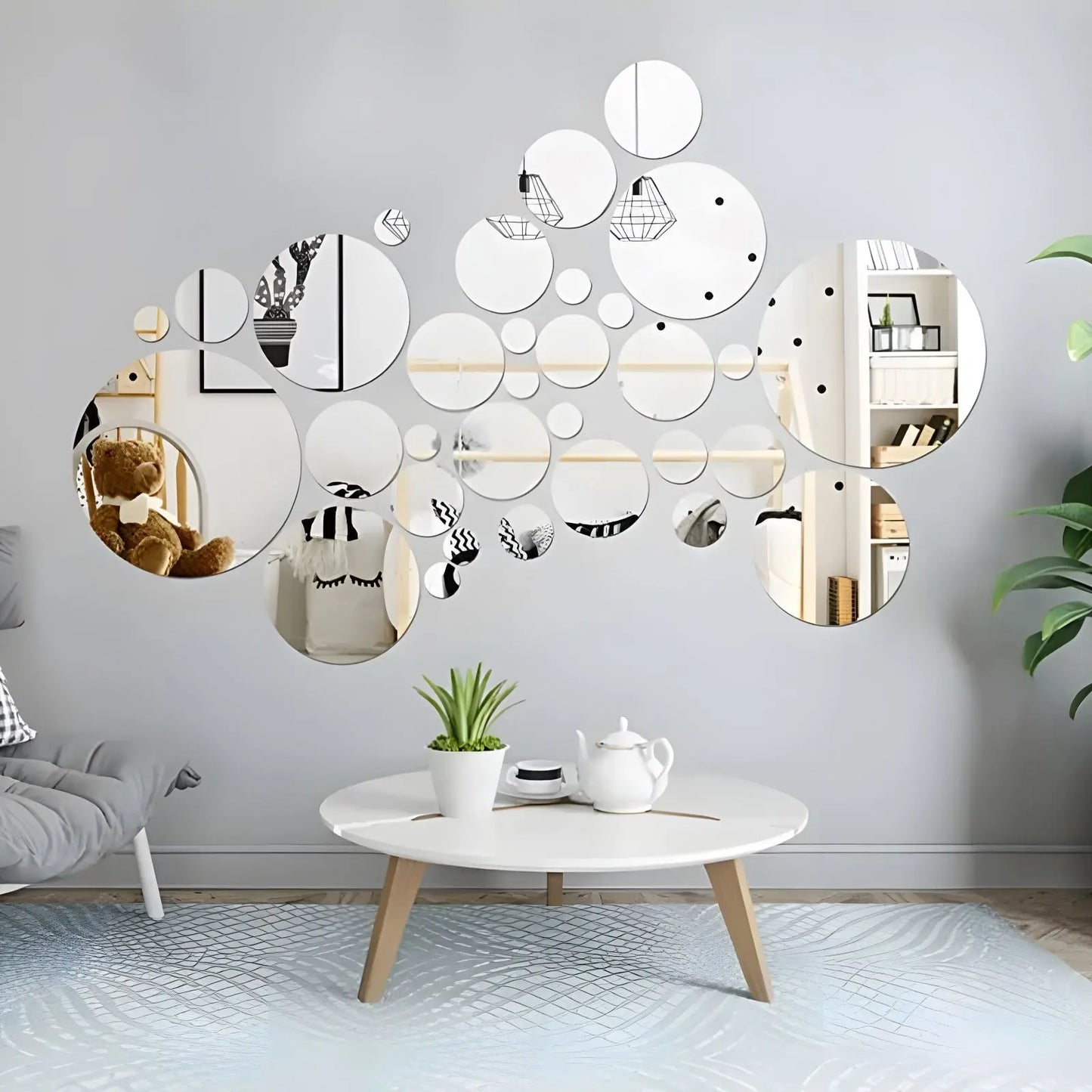 Miroir Mural | Lot Original - Miroir émoi - Miroir Mural Décoratif