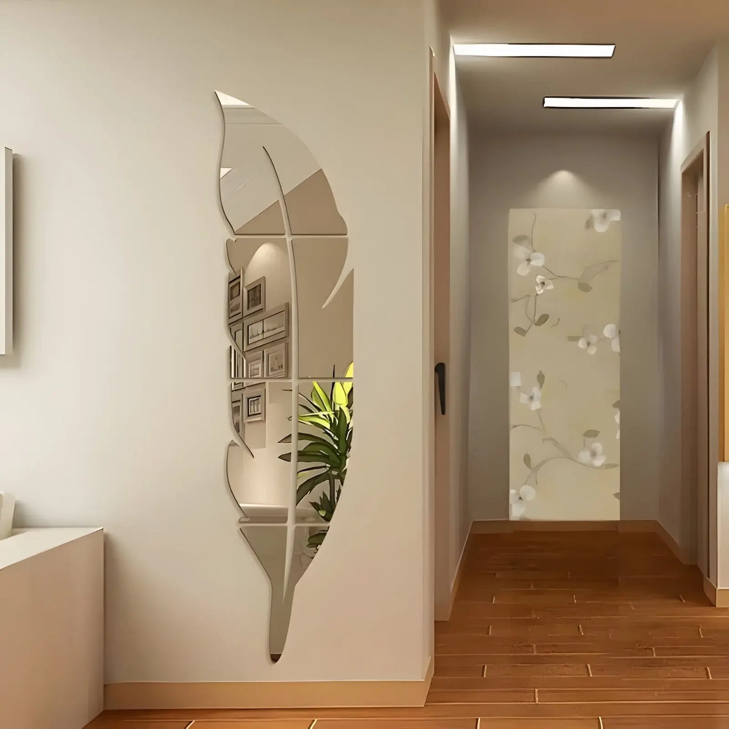Miroir Mural | Plume - Miroir émoi - Miroir Mural Décoratif