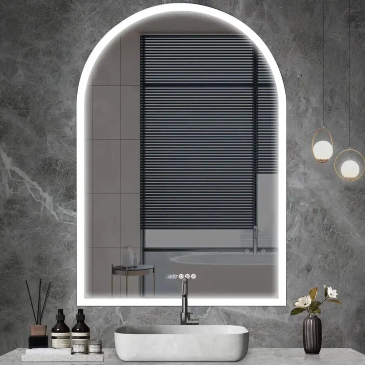 Miroir Salle de Bain LED | Arche Miroir émoi
