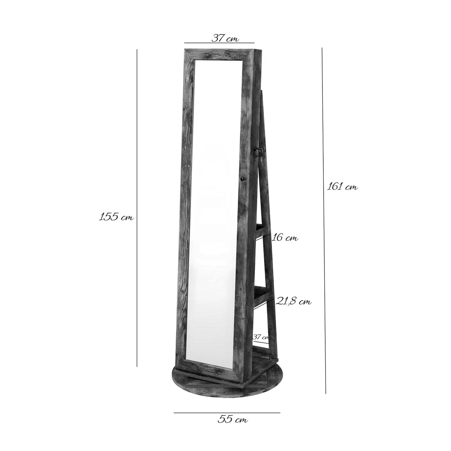 Miroir | L'Armoire à Bijoux - Miroir émoi - Coiffeuse Armoire a Bijoux