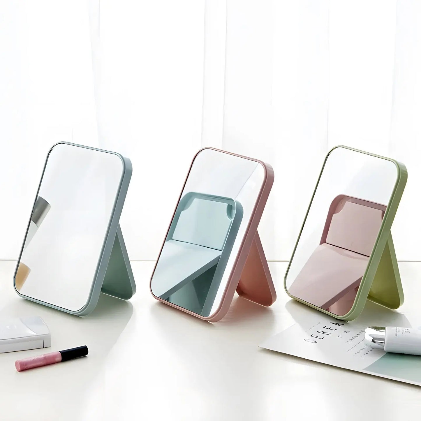 Miroir de Poche | Rectangulaire - Miroir émoi - Miroir de Poche à Pied