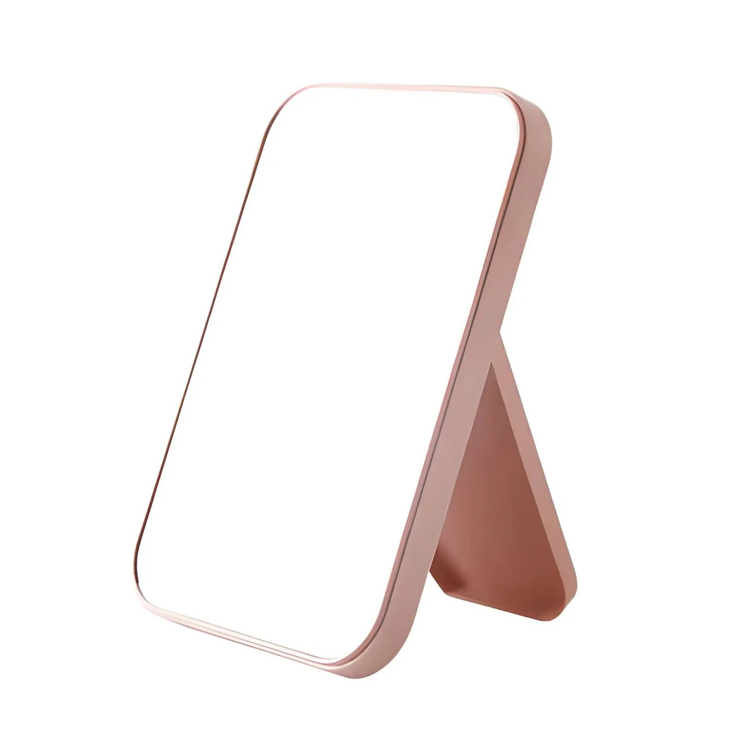 Miroir de Poche | Rectangulaire - Miroir émoi - Miroir de Poche à Pied Saumon