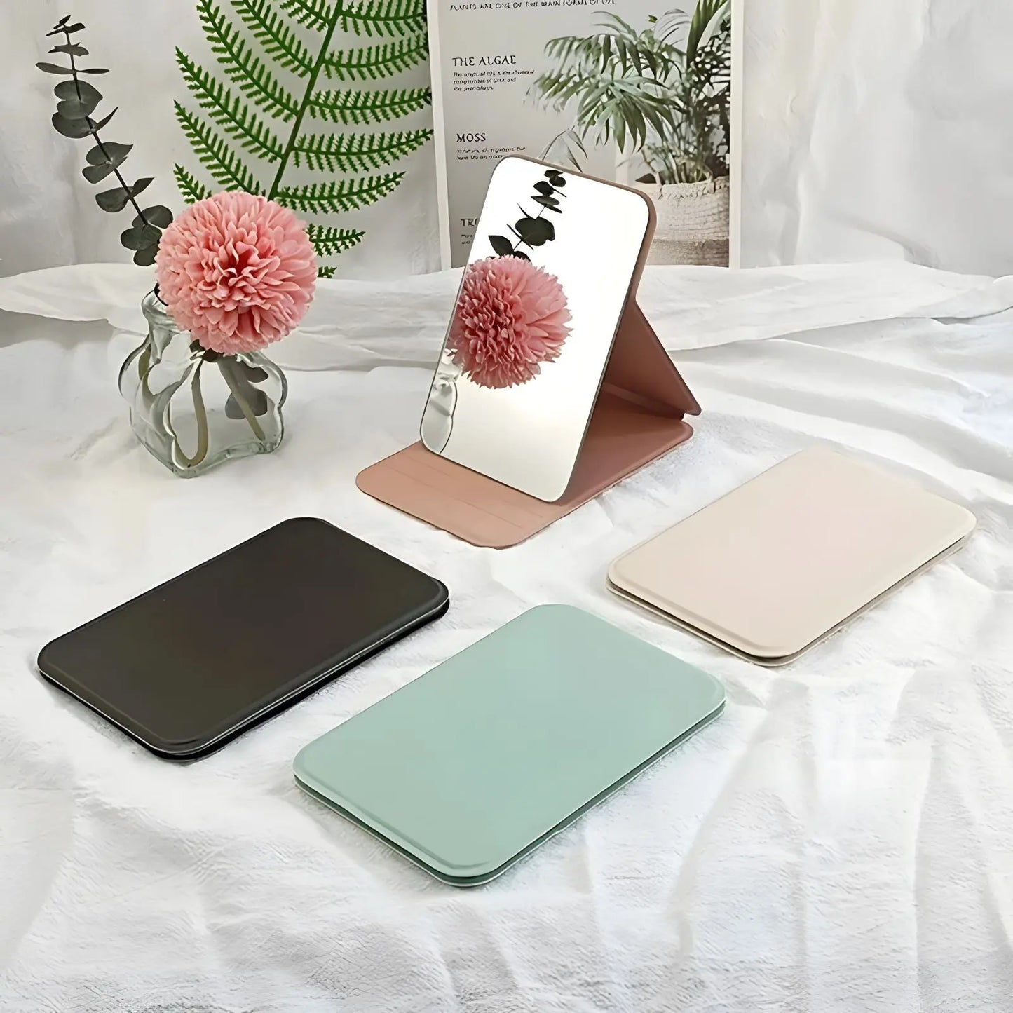Miroir de Poche | Rectangulaire avec Protection - Miroir émoi - Miroir de Poche à Protection