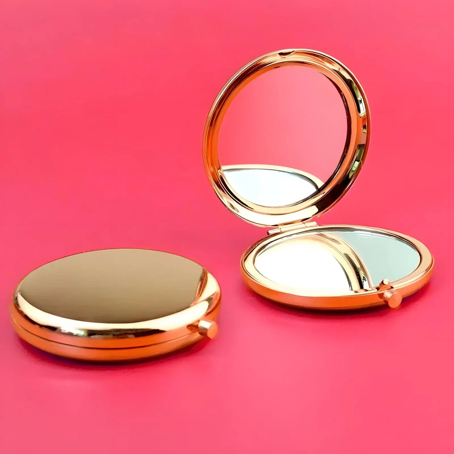 Miroir de Poche | Rond Uni - Miroir émoi - Miroir de Poche Rond