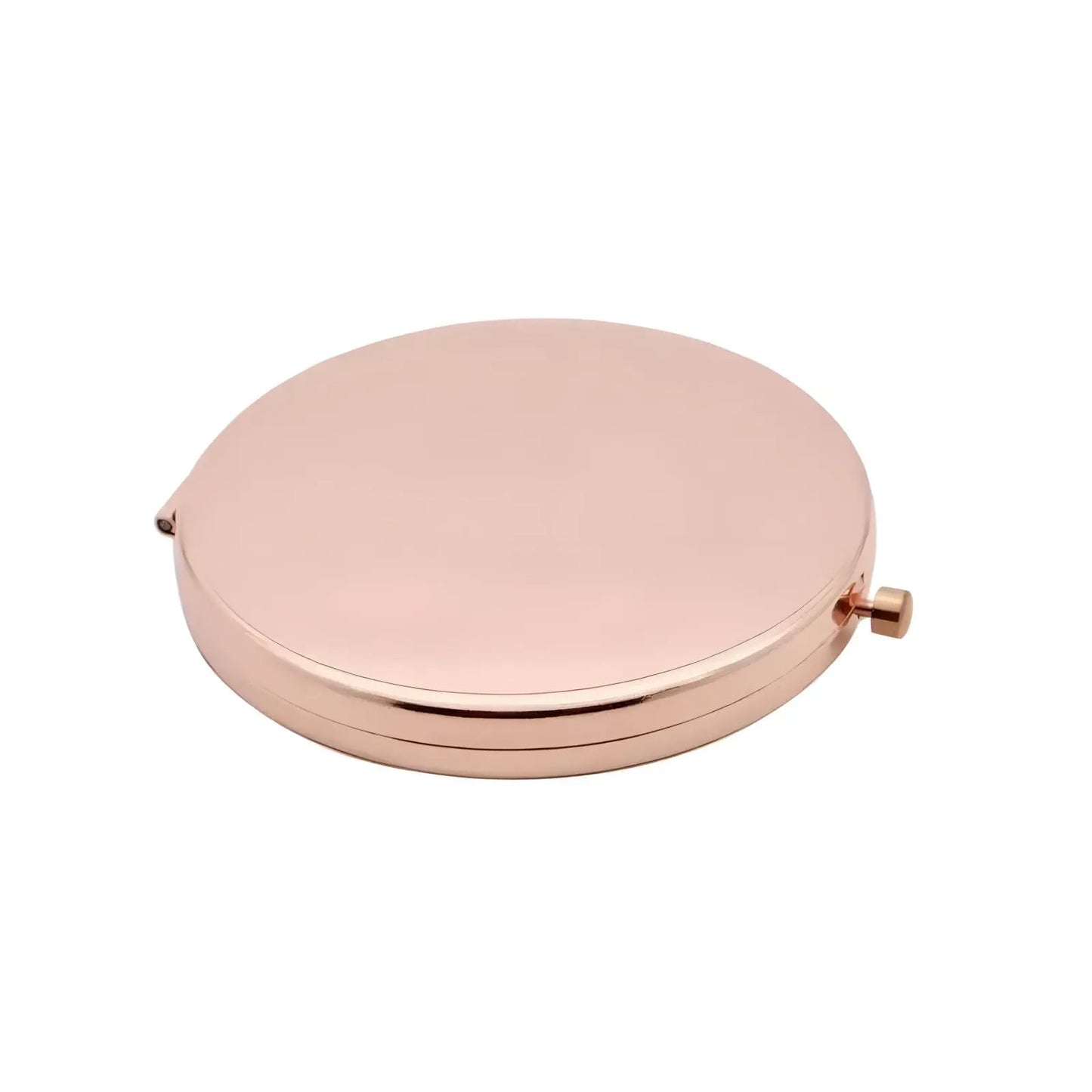 Miroir de Poche | Rond Uni - Miroir émoi - Miroir de Poche Rond Saumon