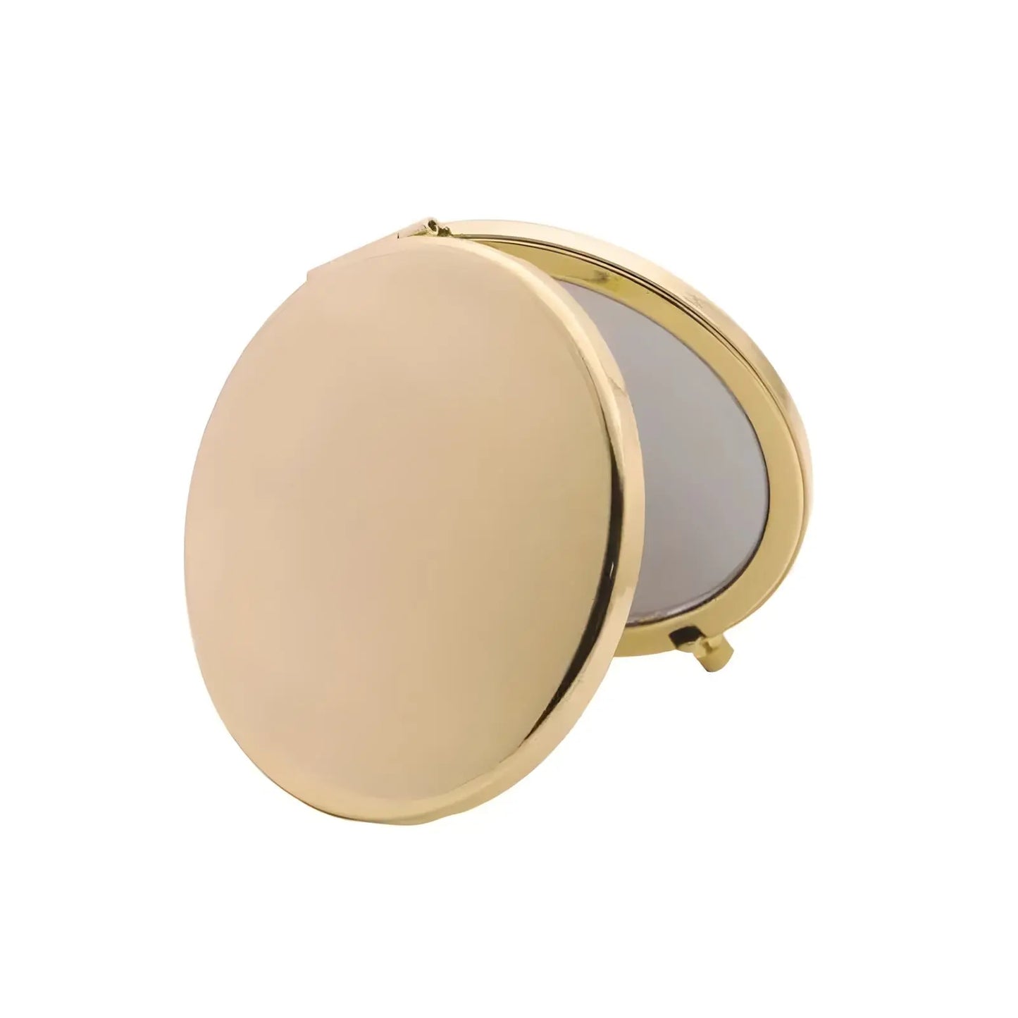 Miroir de Poche | Rond Uni - Miroir émoi - Miroir de Poche Rond Or