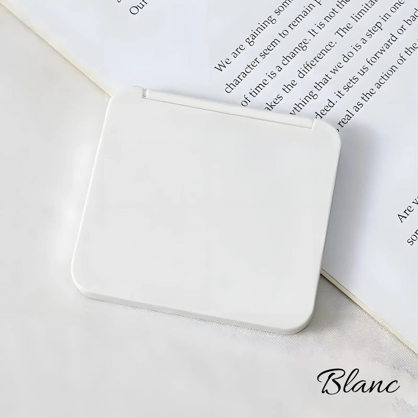 Miroir de Poche | Simplicité - Miroir émoi - Miroir de Poche Blanc