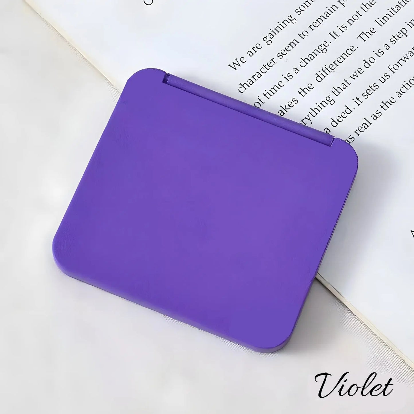 Miroir de Poche | Simplicité - Miroir émoi - Miroir de Poche Violet