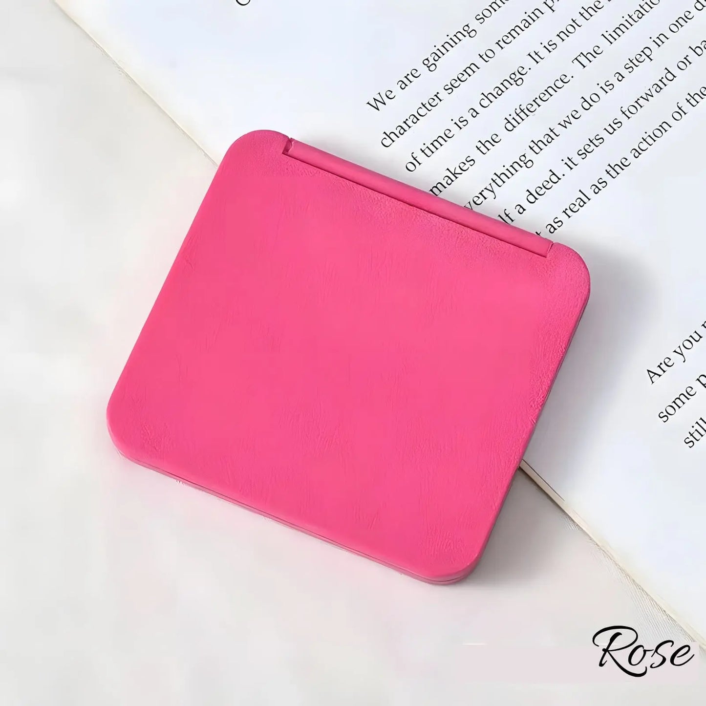 Miroir de Poche | Simplicité - Miroir émoi - Miroir de Poche Rose