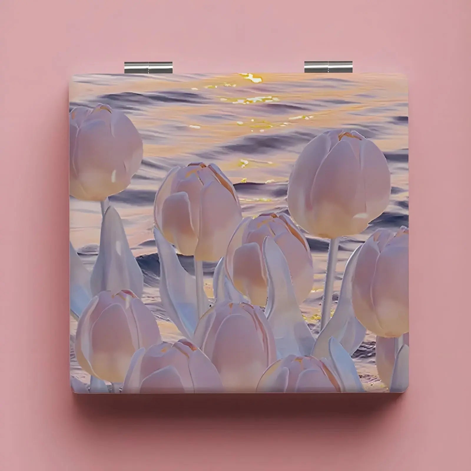 Miroir de Poche | Tulipes - Miroir émoi - Miroir de Poche Peinture