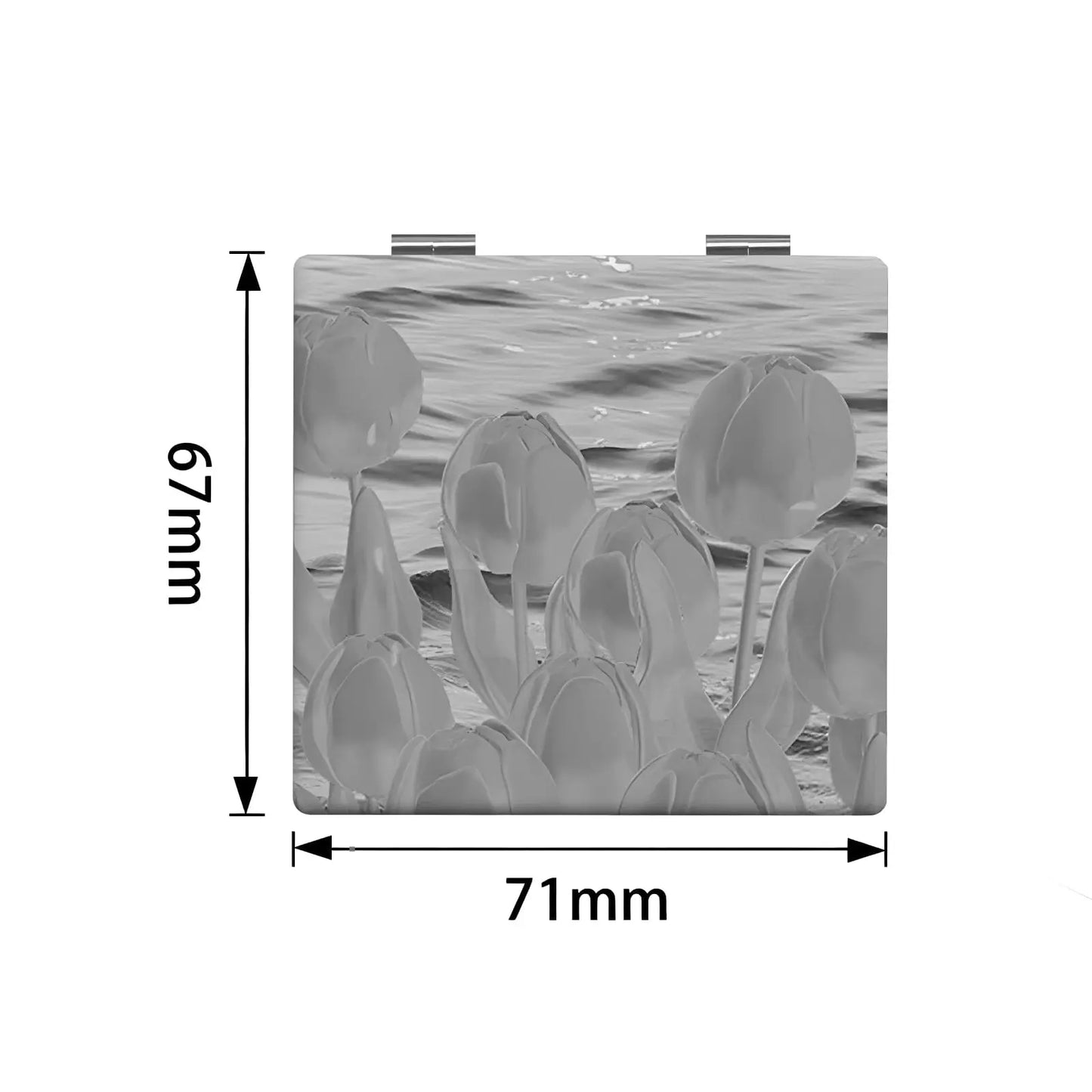 Miroir de Poche | Tulipes - Miroir émoi - Miroir de Poche Peinture