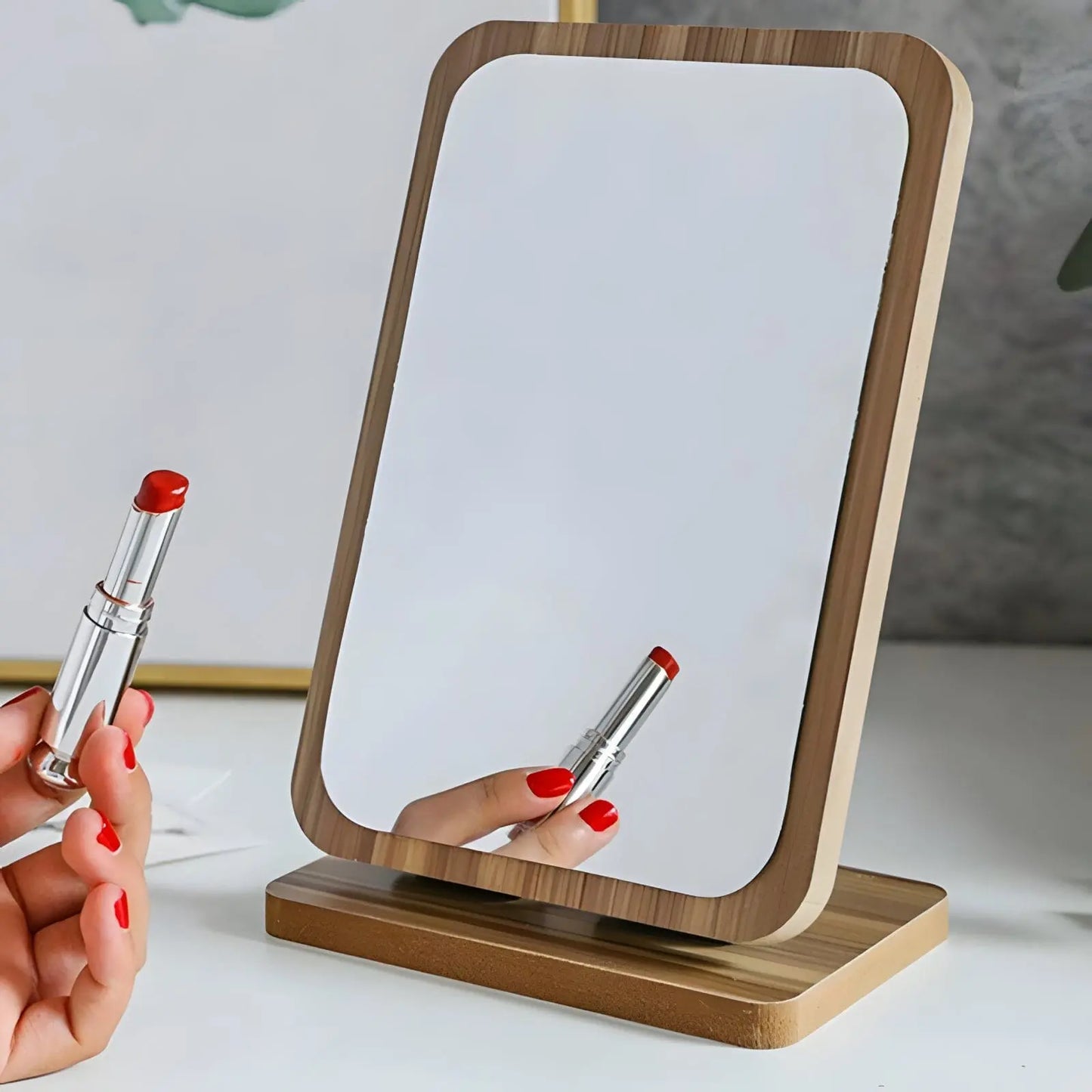 Miroir sur Pied | Bois Rectangulaire - Miroir émoi - Miroir sur Pied Bois