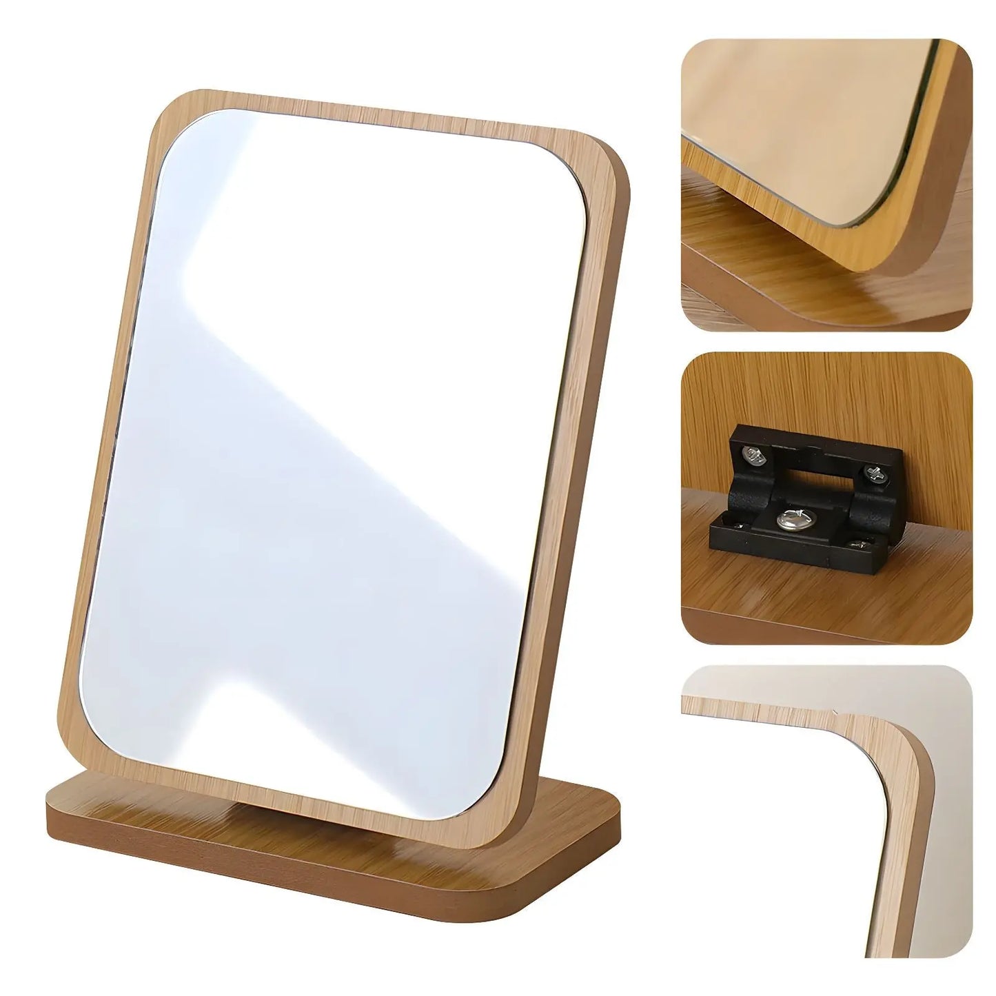 Miroir sur Pied | Bois Rectangulaire - Miroir émoi - Miroir sur Pied Bois