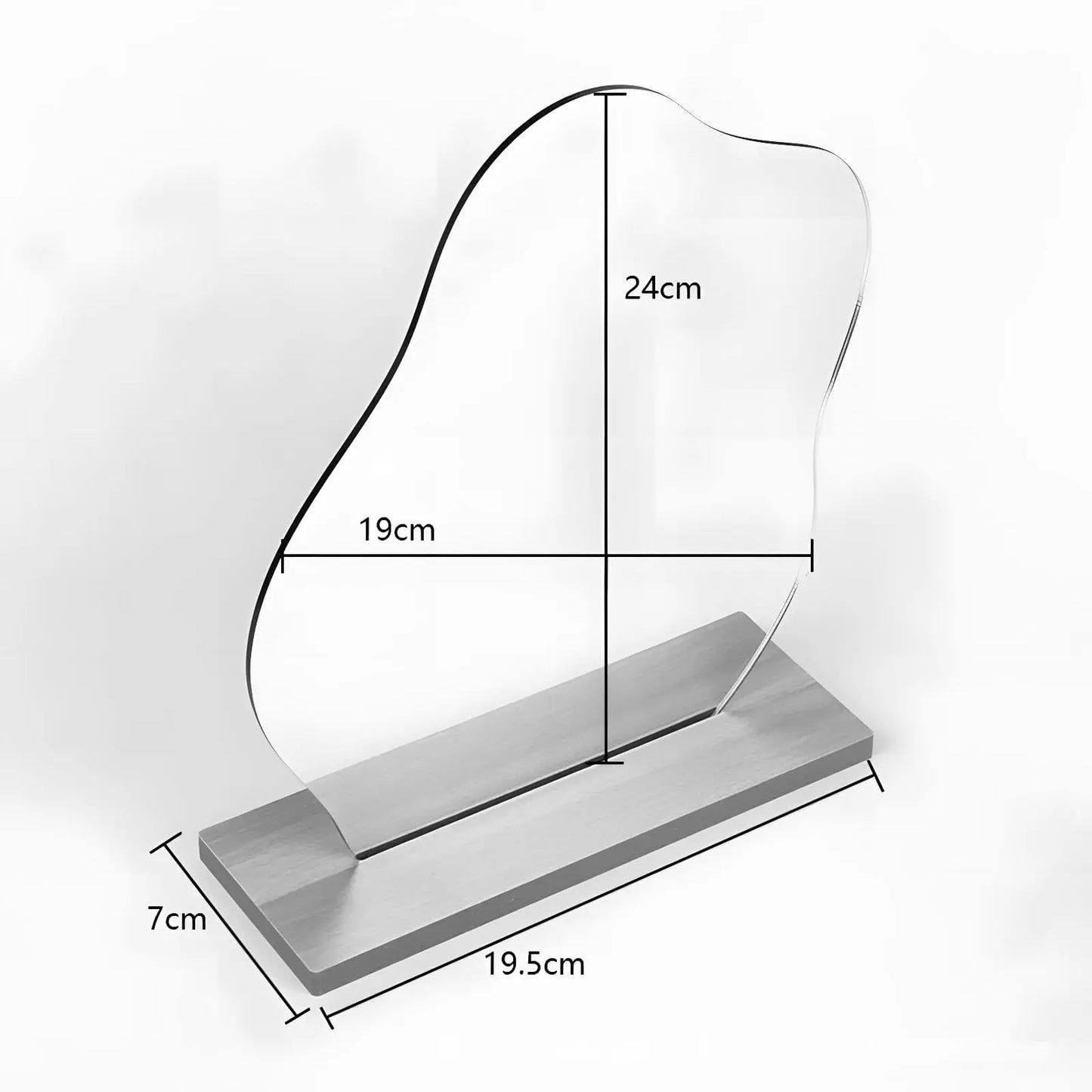 Miroir sur Pied | Forme Nuage - Miroir émoi - Miroir sur Pied Décoratif