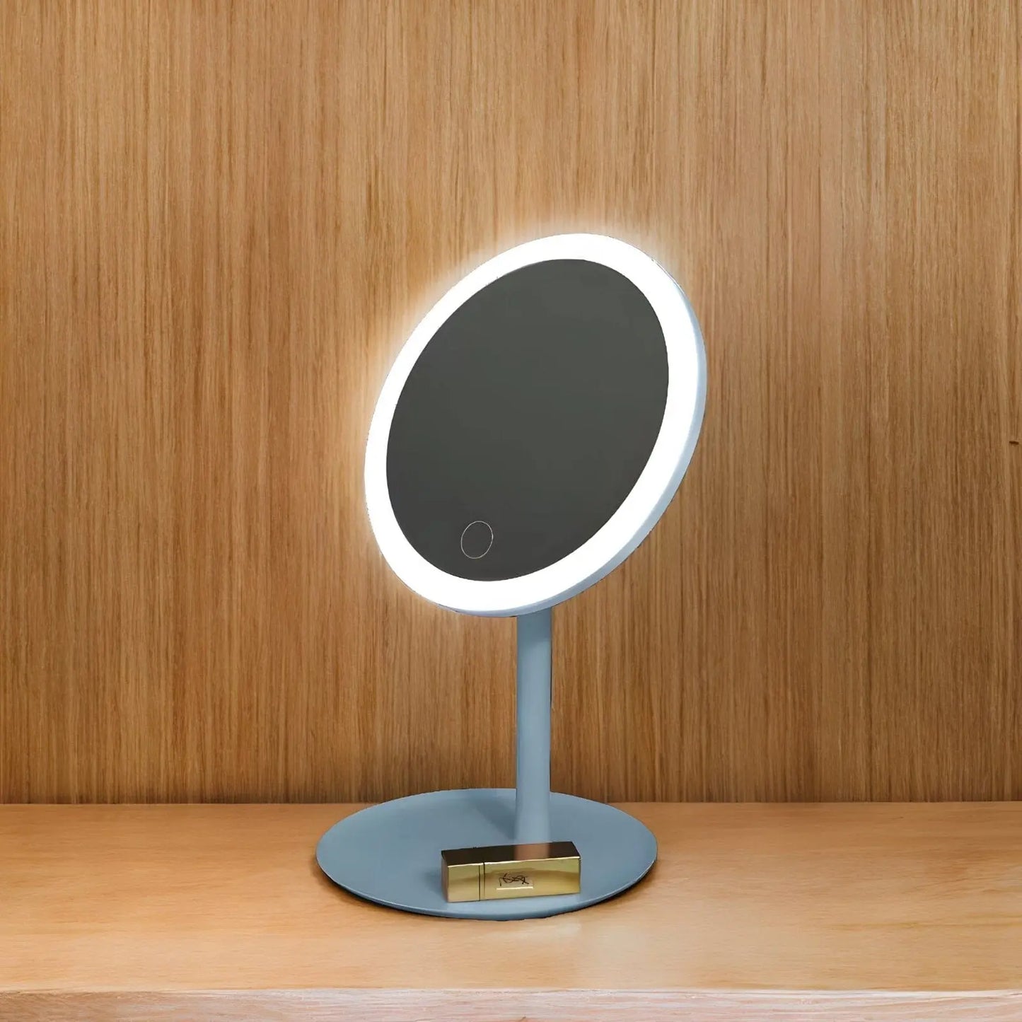 Miroir sur Pied | Rond Mini LED - Miroir émoi - Miroir sur Pied LED