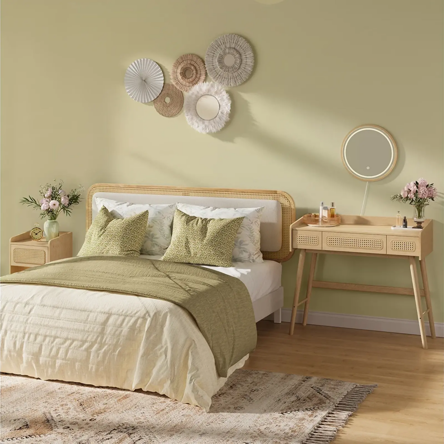 Coiffeuse LED | Esprit Bohème- Miroir émoi - Coiffeuse Miroir