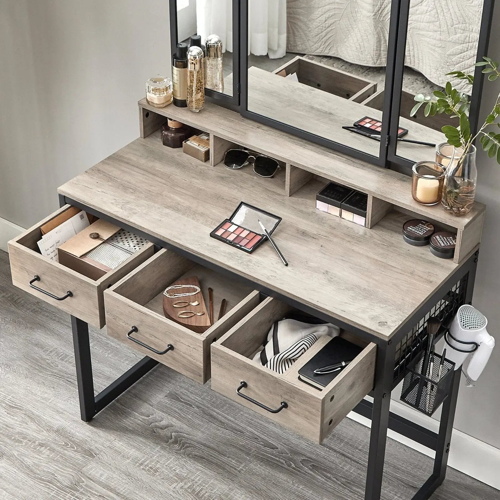 Coiffeuse | L'Industrielle - Miroir émoi - Coiffeuse 