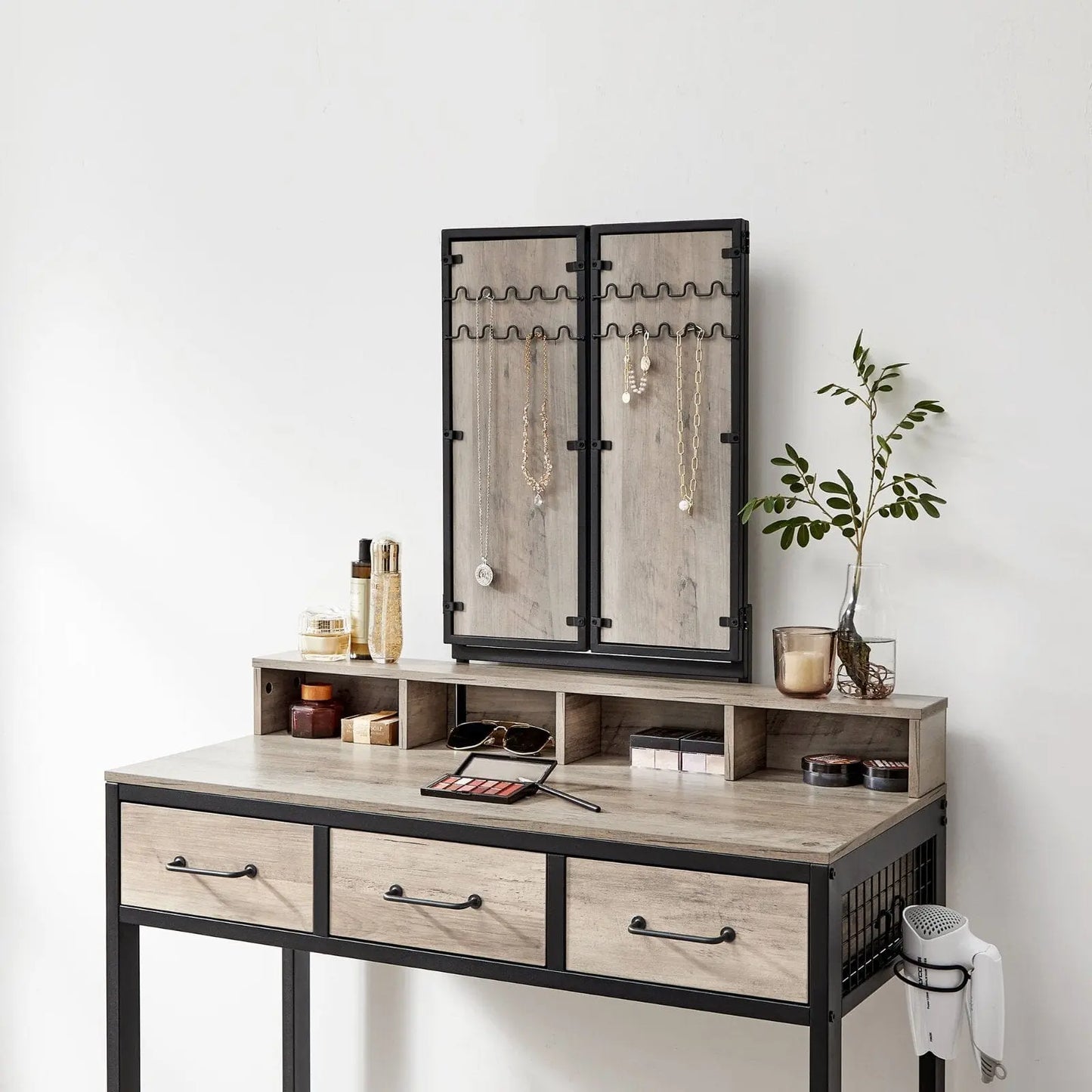Coiffeuse | L'Industrielle - Miroir émoi - Coiffeuse 