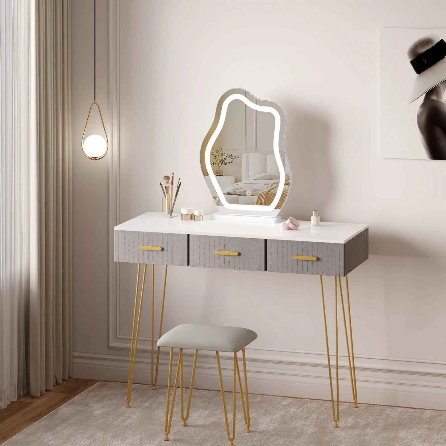 Miroir Coiffeuse LED | Nuage Miroir émoi