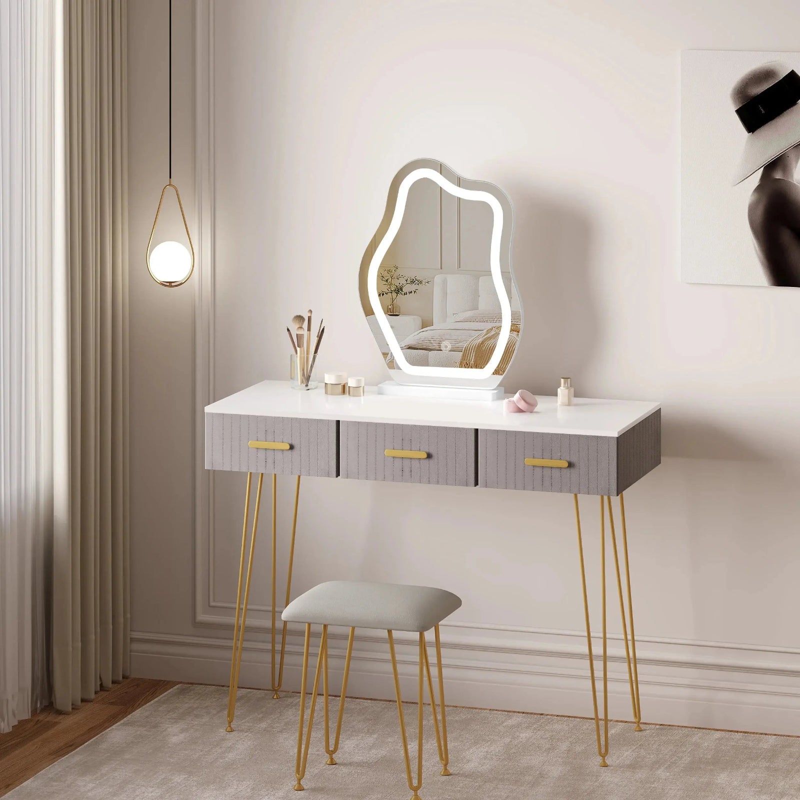 Miroir Coiffeuse LED | Nuage Miroir émoi