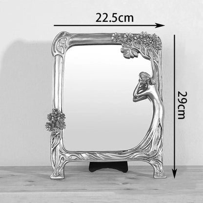 Miroir Doré Rectangulaire | Nymphe - Miroir émoi - Miroir Doré Vintage 