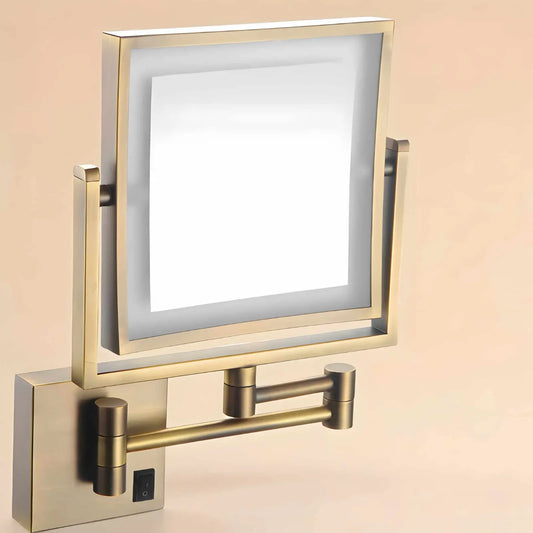 Miroir Grossissant LED | Mural Design Vintage - Miroir émoi - Miroir Grossissant