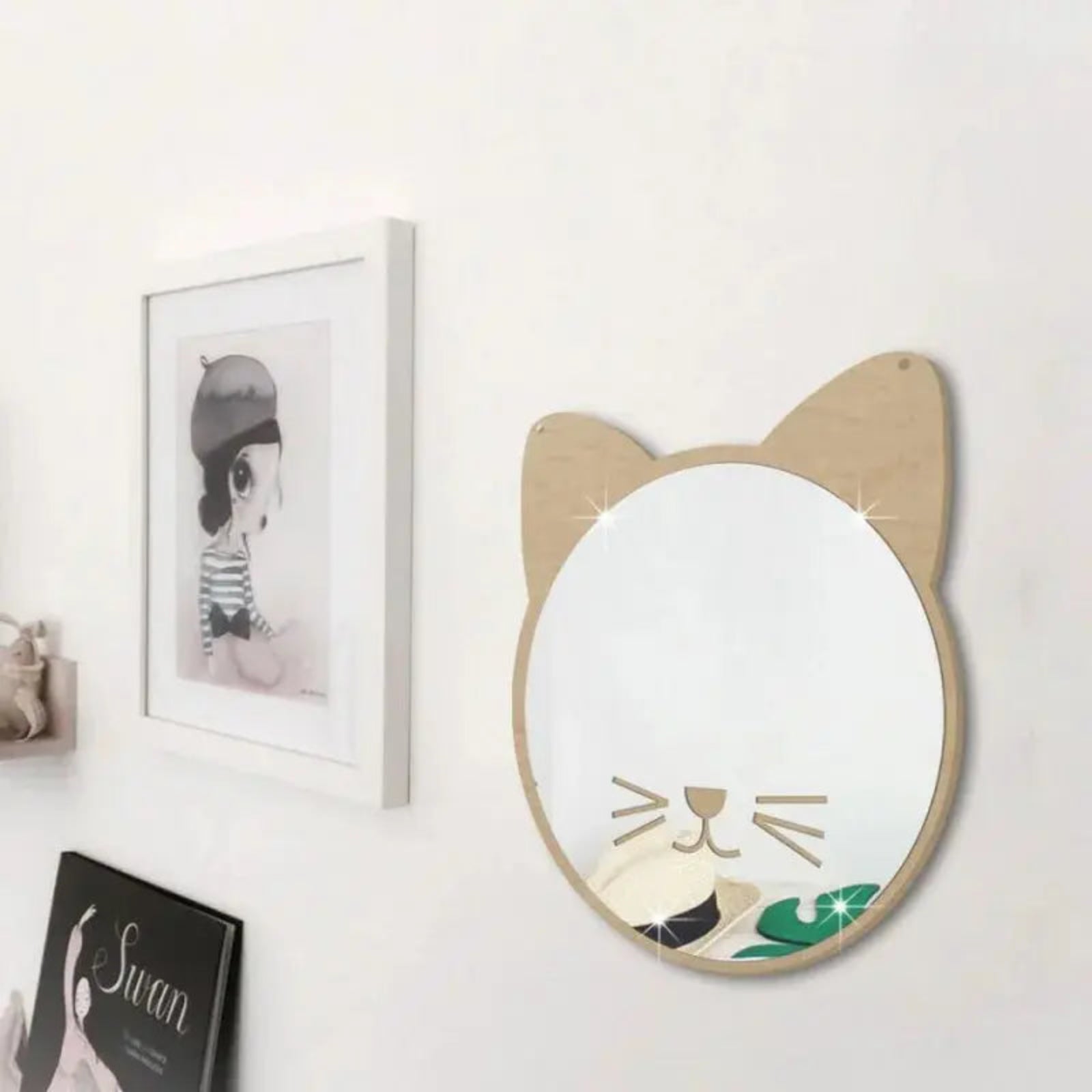 Miroir Mural Enfant | Chat Miroir émoi
