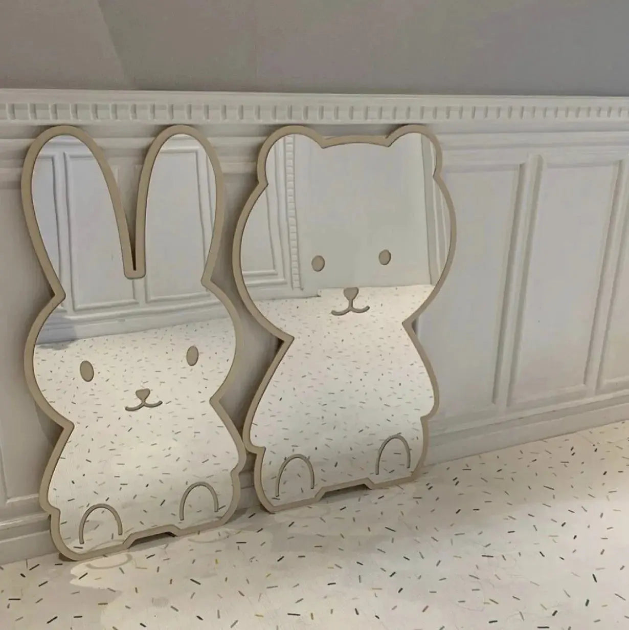 Miroir Mural Enfant| Lapin Miroir émoi