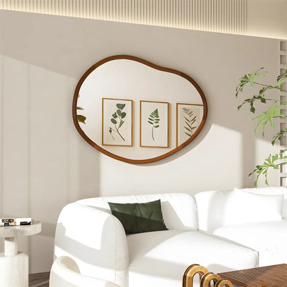 Miroir Mural Organique | Bois de Hêtre - Miroir émoi - Miroir Mural Organique 