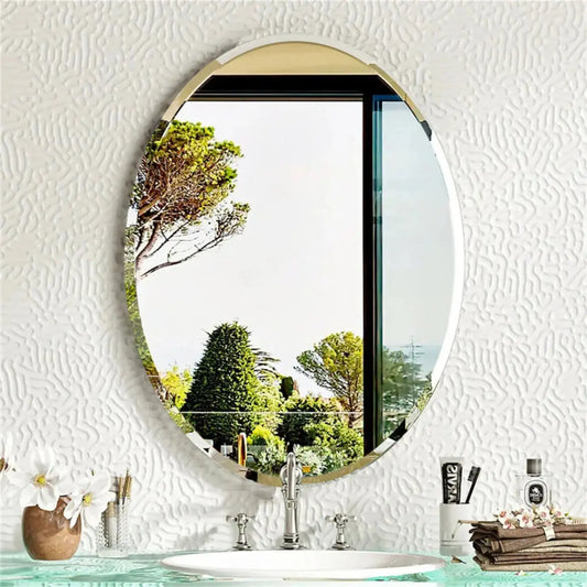 Miroir Mural Ovale | Minimaliste - Miroir émoi - Miroir Mural 