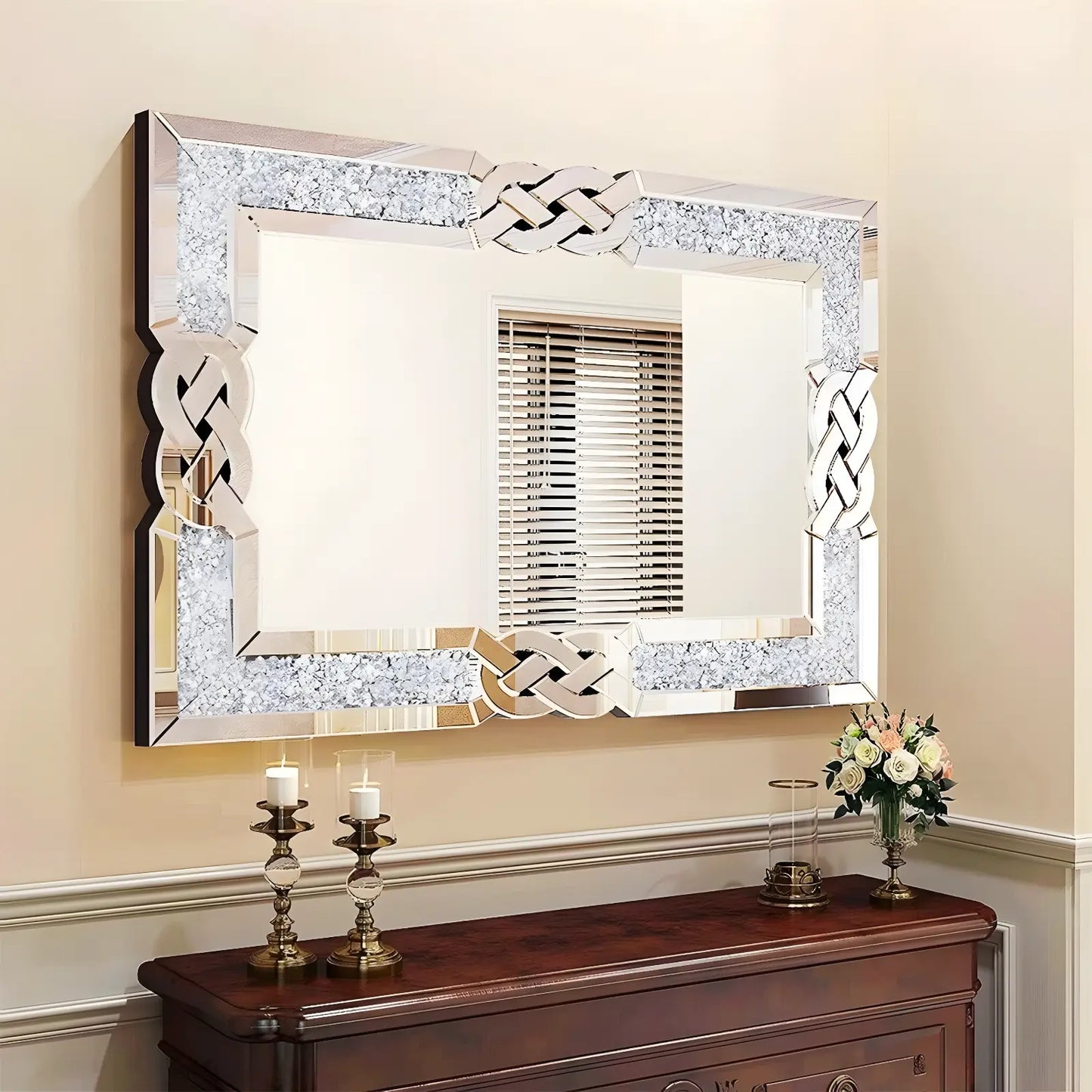 Miroir Mural Rectangulaire | Glamour - Miroir émoi - Miroir Mural Rectangulaire 