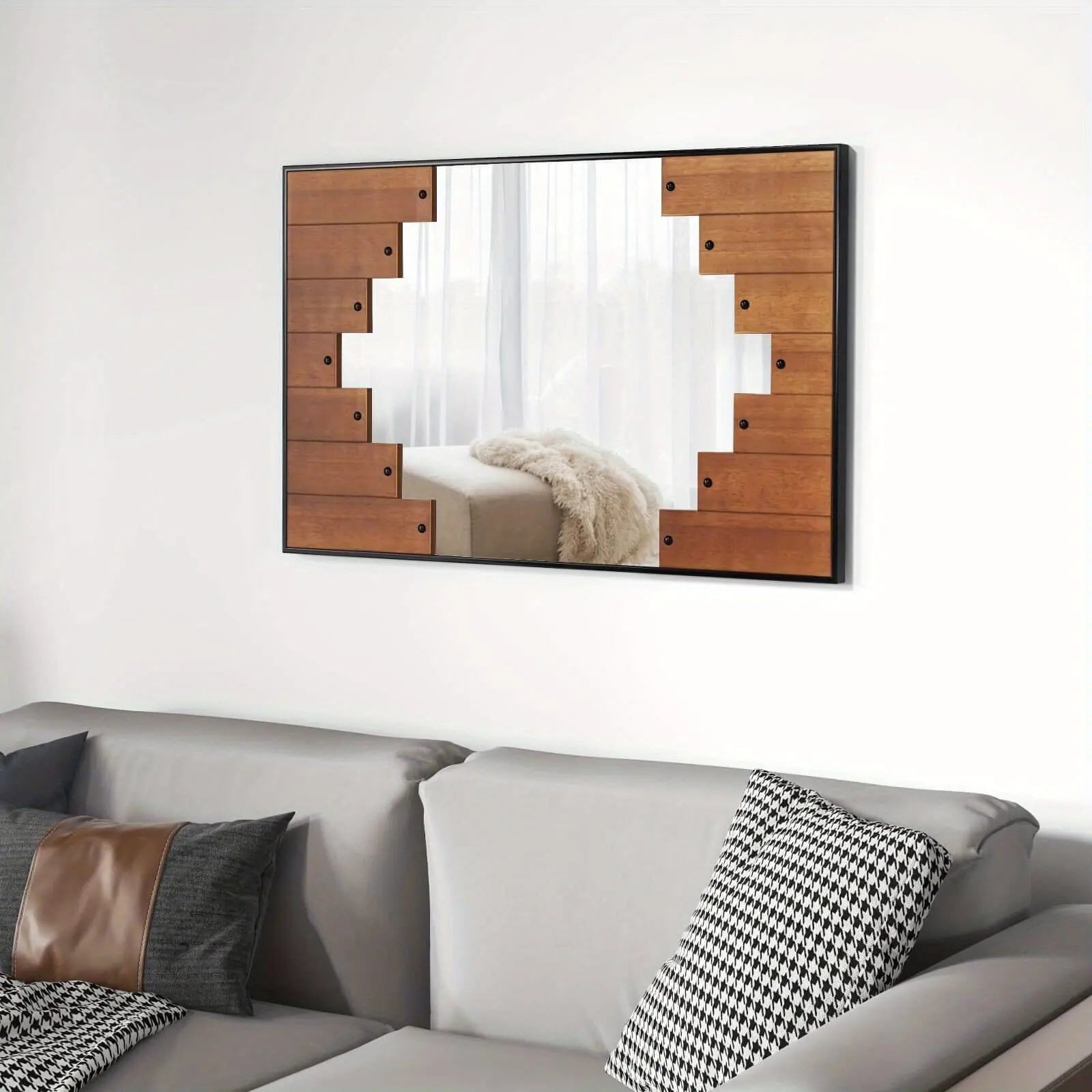 Miroir Mural Rectangulaire | Marches - Miroir émoi - Miroir Mural Décoratif 