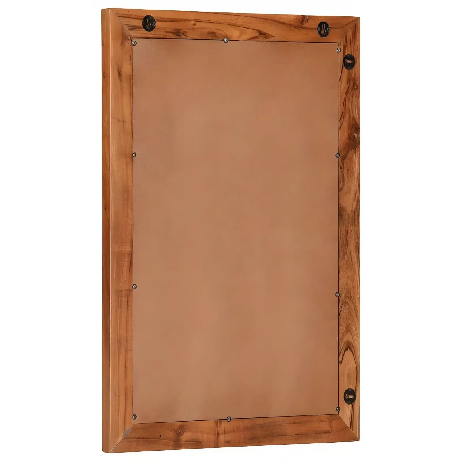 Miroir Mural Rectangulaire | Rainures - Miroir émoi - Miroir Mural Cadre en Bois 